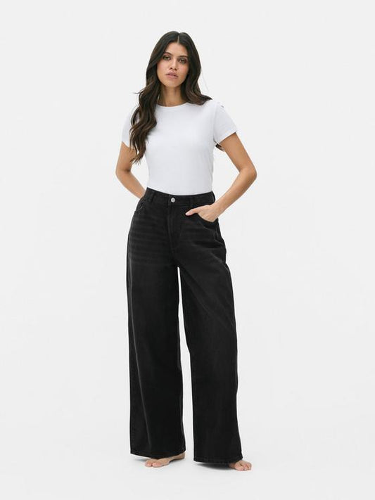 Paula Echevarría Wide Leg Denim Jeans