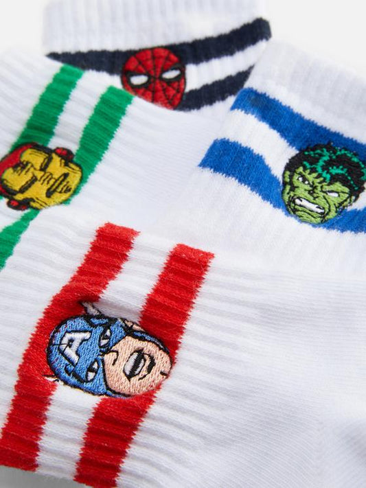4pk MARVEL Spider-Man Ribbed Ankle Socks
