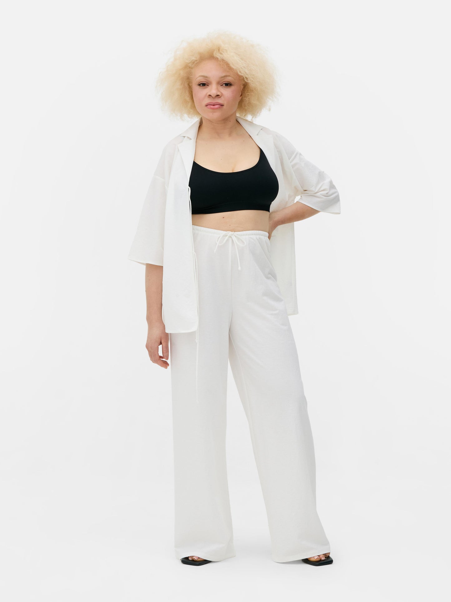 Wide Leg Drawstring Leggings