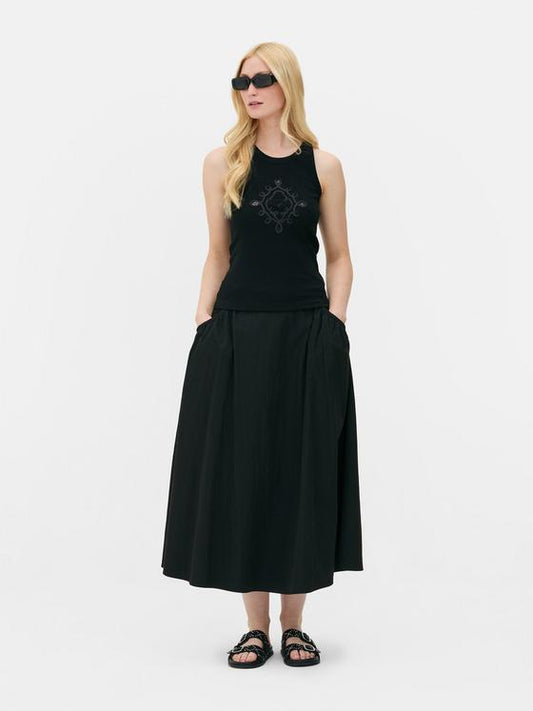 Embroidered Racer Vest