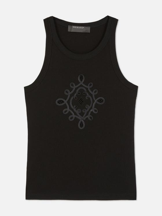 Embroidered Racer Vest