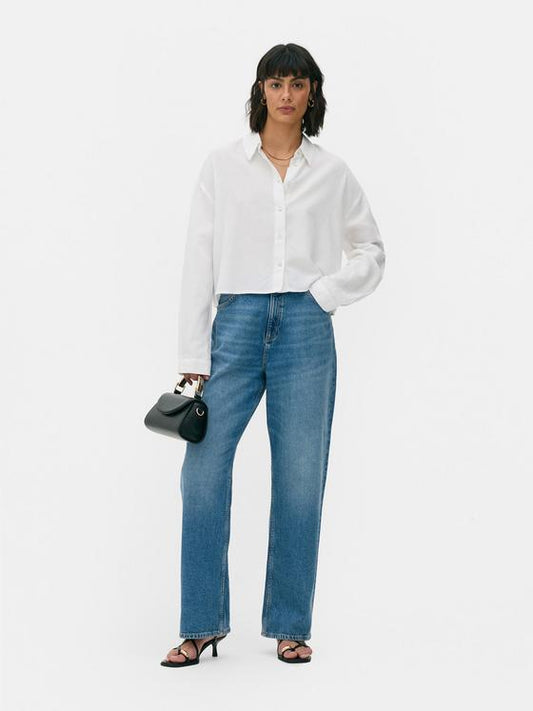 Cropped Long Sleeve Shirt