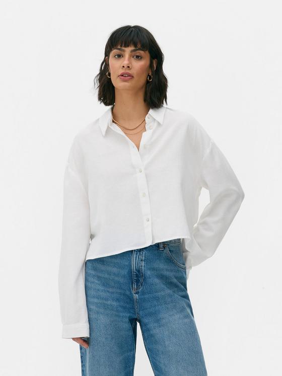 Cropped Long Sleeve Shirt