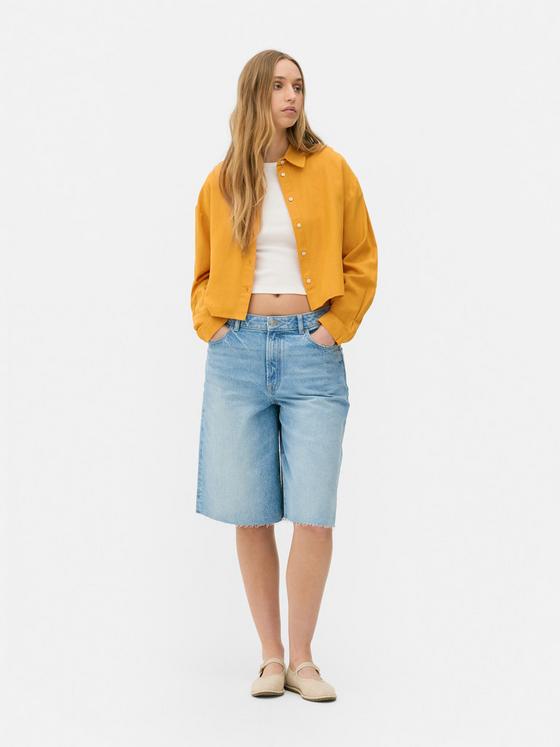 Cropped Long Sleeve Shirt
