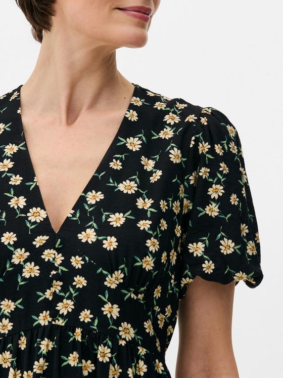 Floral V-Neck Midi Dress