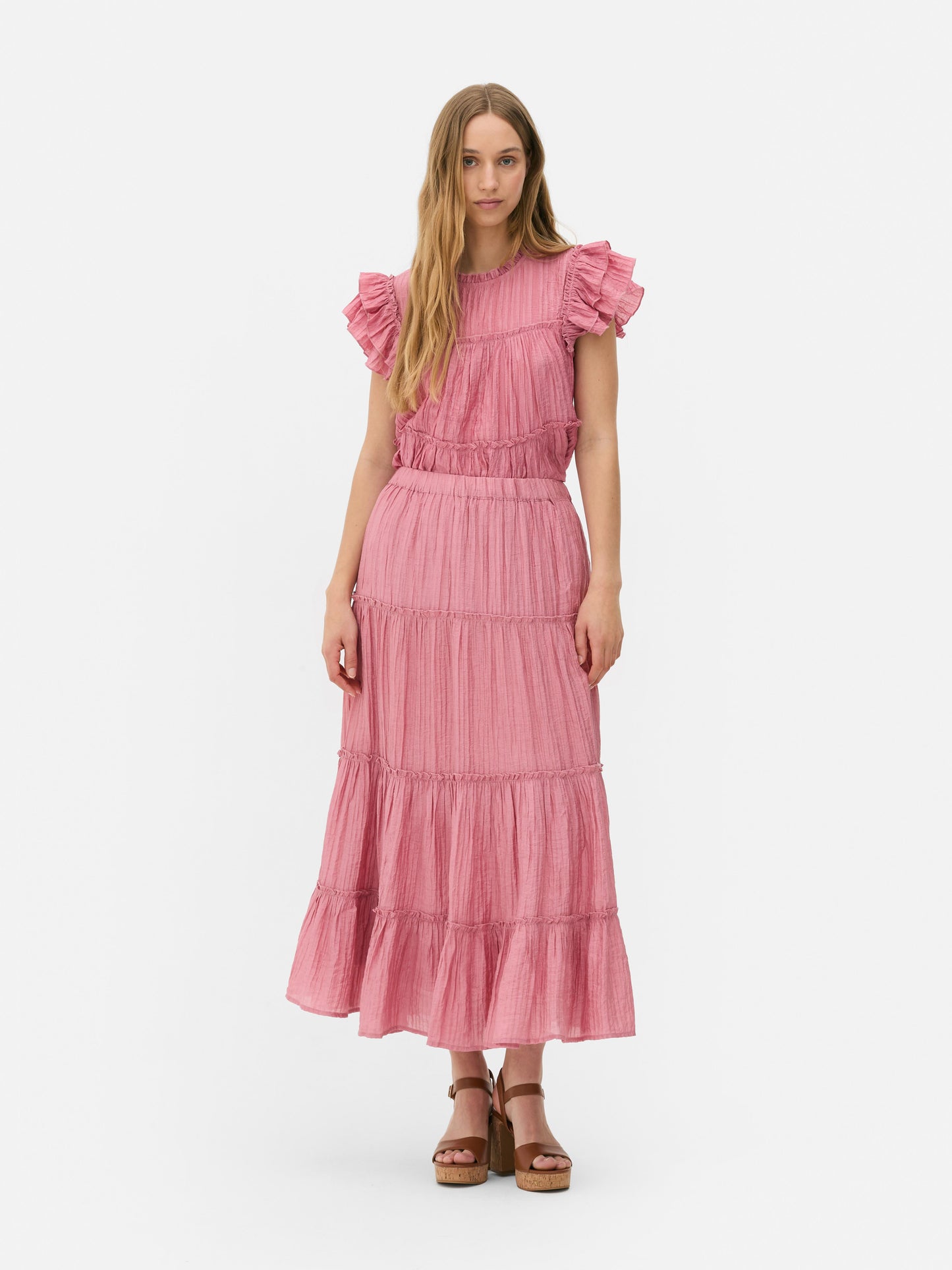 Tiered Maxi Skirt