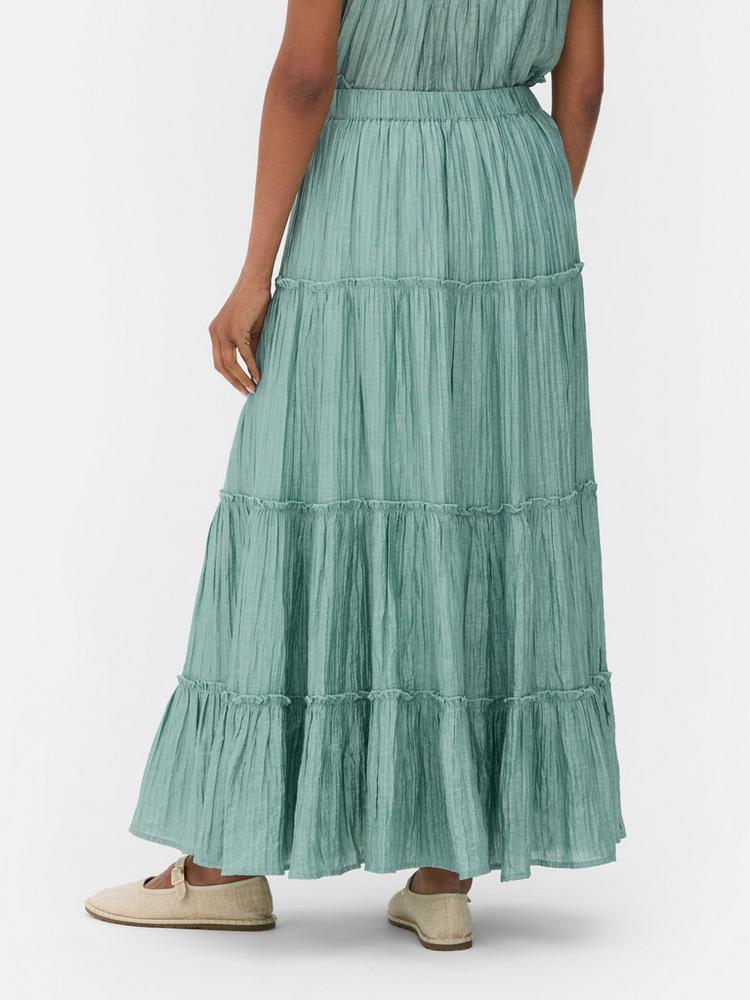 Tiered Maxi Skirt