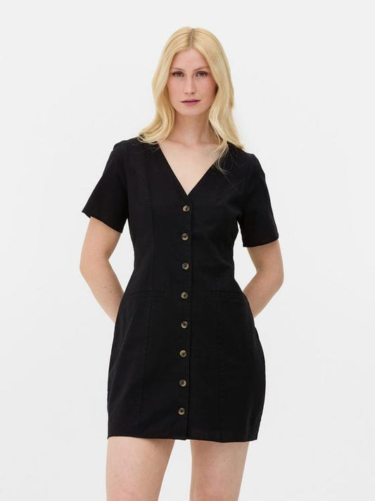 Button Through Mini Dress