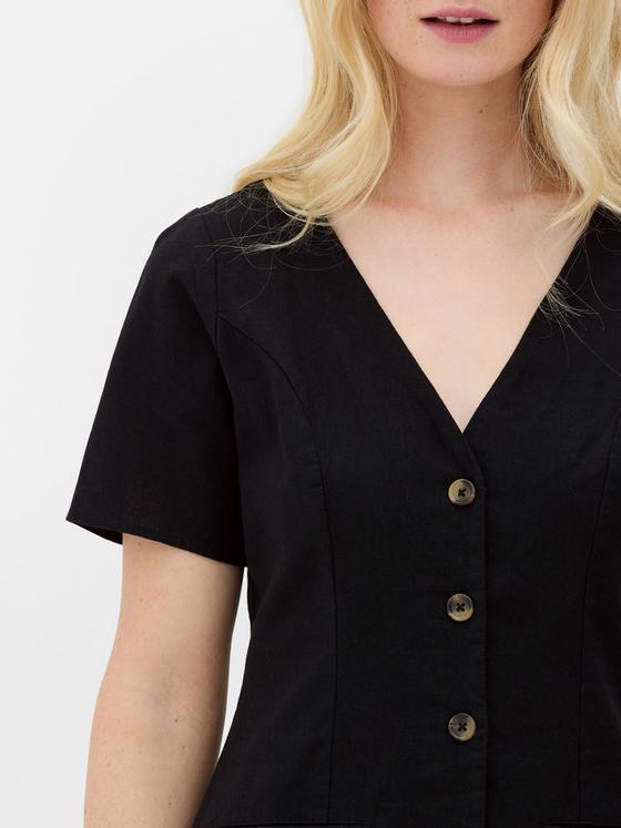 Button Through Mini Dress