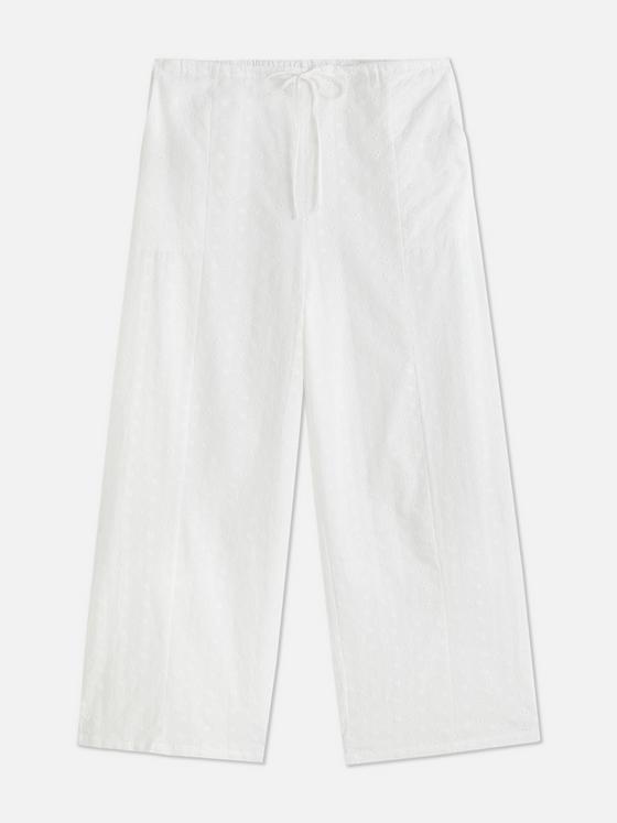 Broderie Wide Leg Pyjama Bottoms