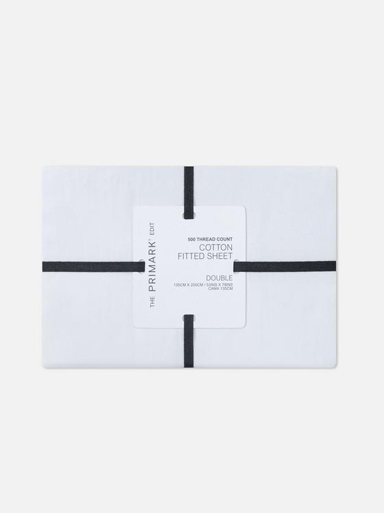 The Edit Double 500 Thread Count Fitted Sheet