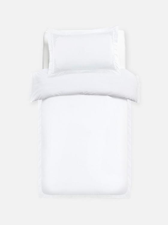 The Edit 500 Thread Count Embroidered Single Duvet Cover Set