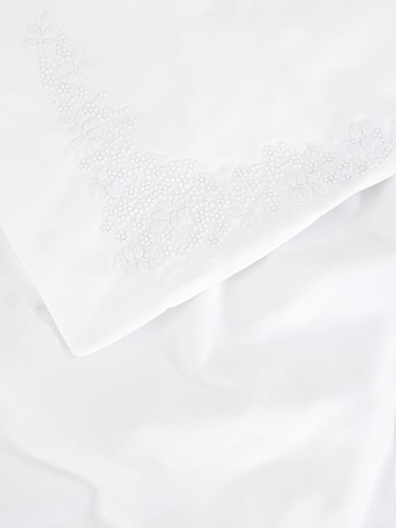 The Edit 500 Thread Count Embroidered Super King Duvet Cover Set