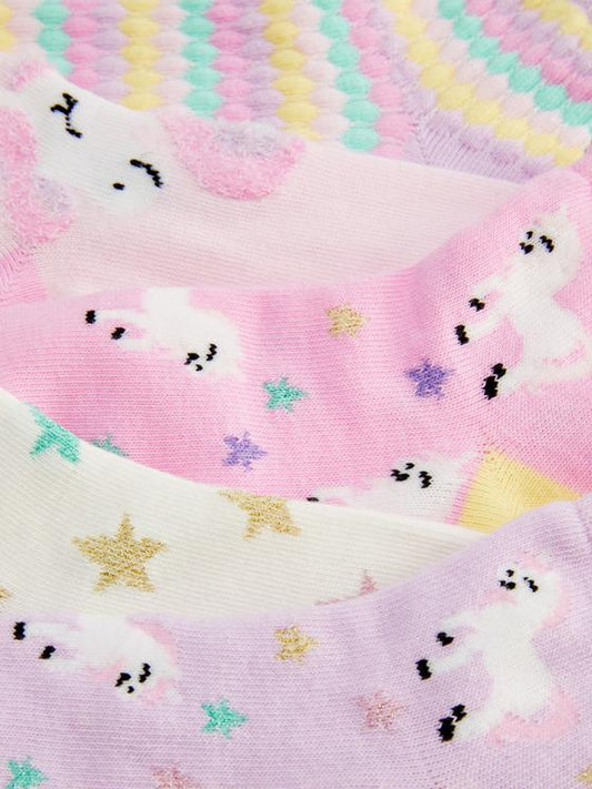 5pk Unicorn Ankle Socks