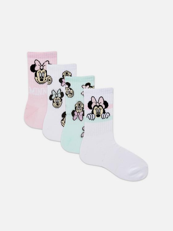 4pk Disney’s Minnie Mouse Crew Socks