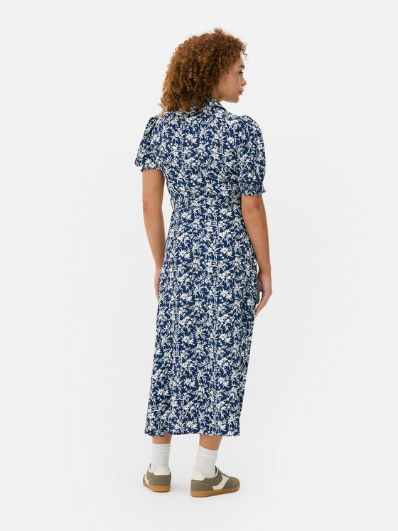Floral Midi Shirt Dress