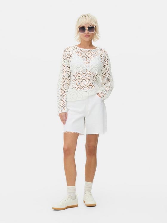 Crochet Long Sleeve Top