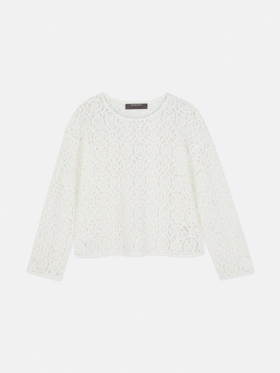 Crochet Long Sleeve Top