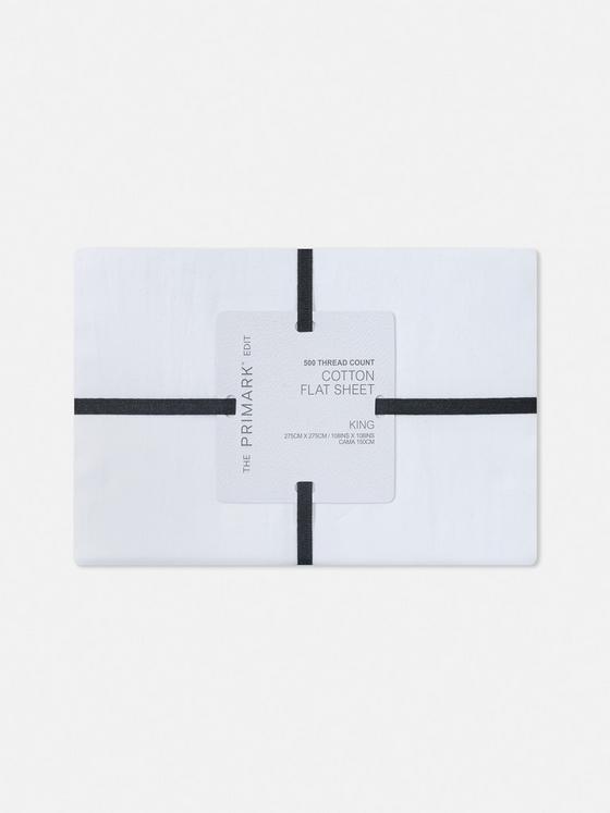 The Edit 500 Thread Count King Flat Sheet