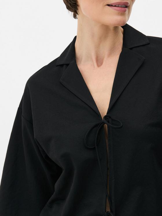 Tie-Front Short Sleeve Shirt