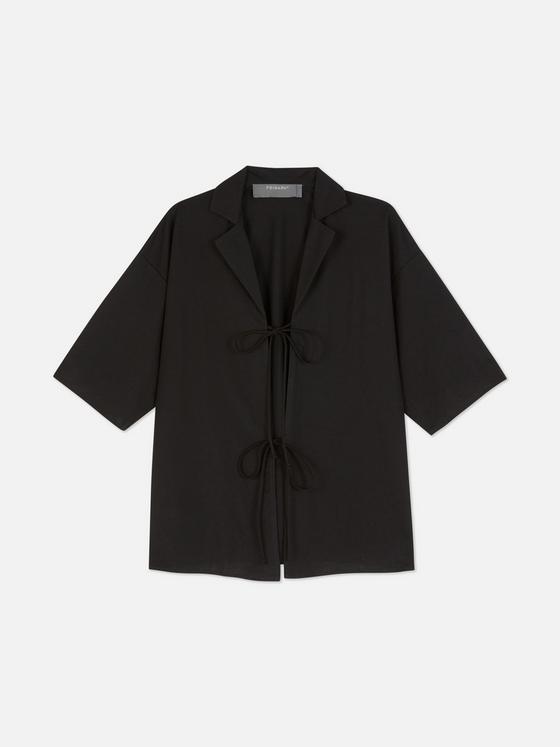 Tie-Front Short Sleeve Shirt