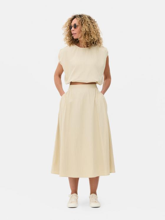 Co-ord Side Circle Midi Skirt