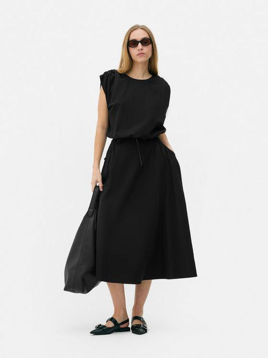Co-ord Side Circle Midi Skirt