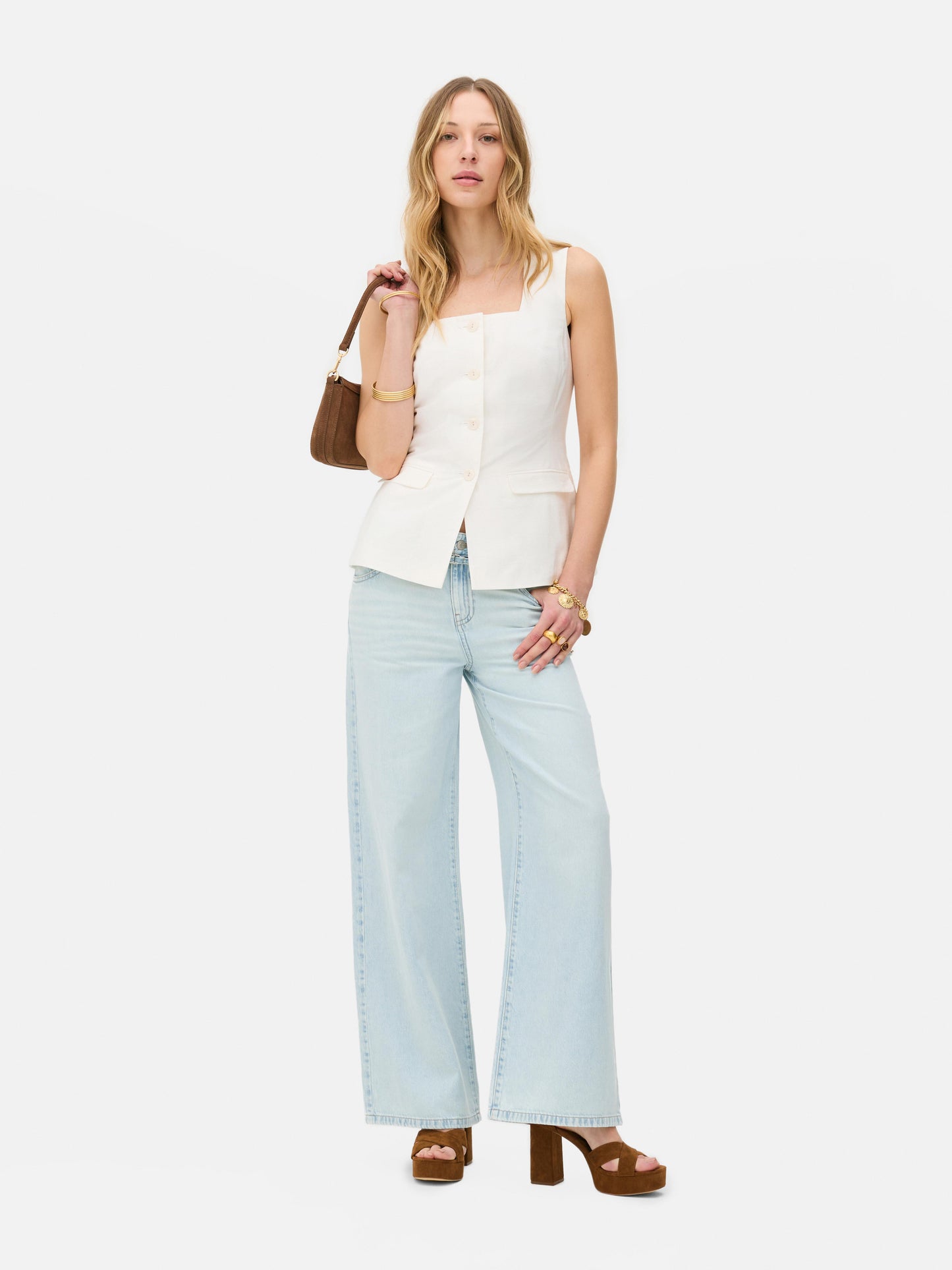 Rita Ora Longline Waistcoat