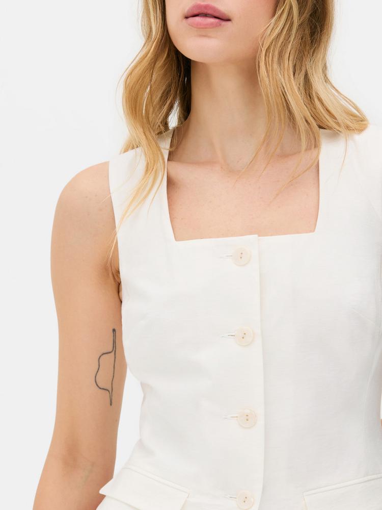 Rita Ora Longline Waistcoat