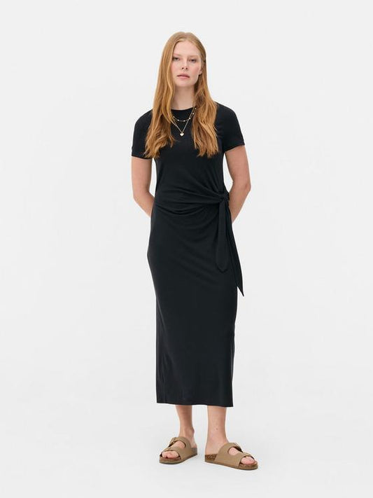 Knotted Midi Dress