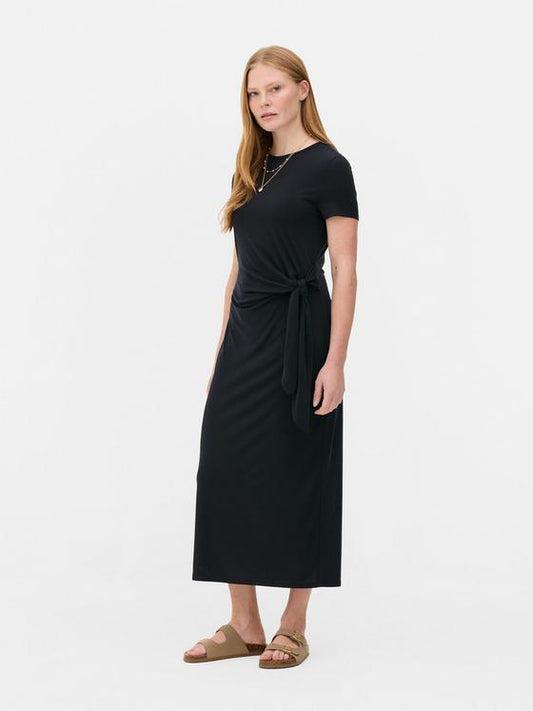 Knotted Midi Dress