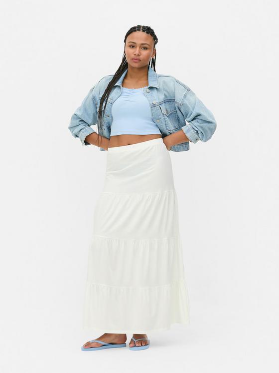 Tiered Maxi Skirt