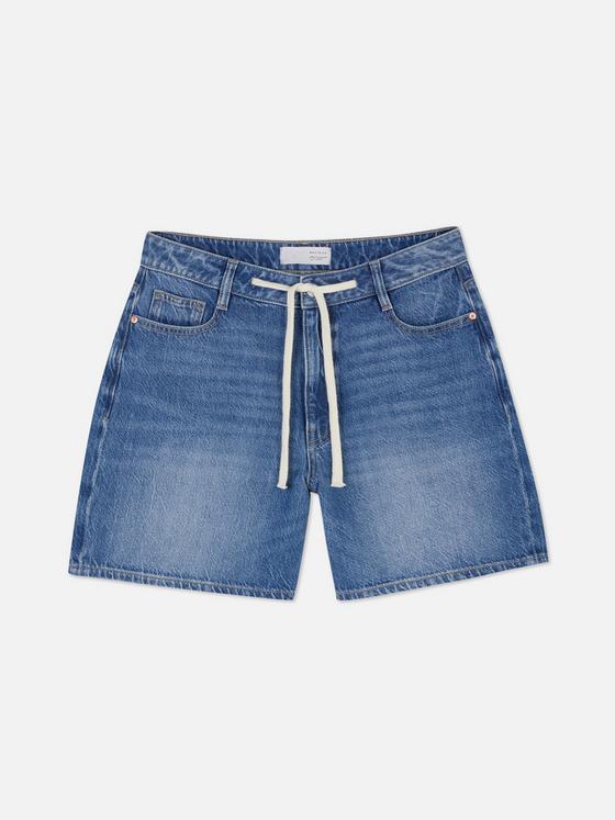 Tie Front Denim Shorts