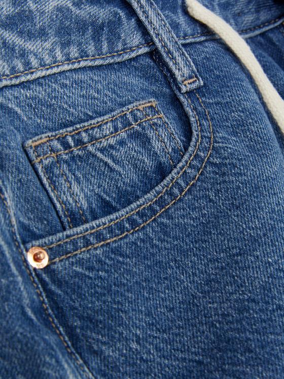 Tie Front Denim Shorts