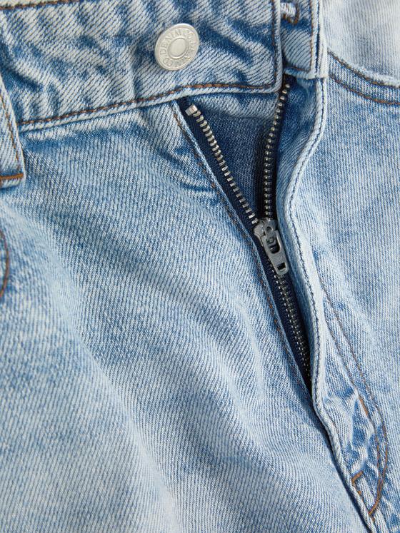 Ripped Denim Bermuda Shorts