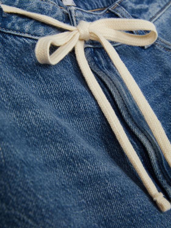 Tie Waist Wide Leg Jeans