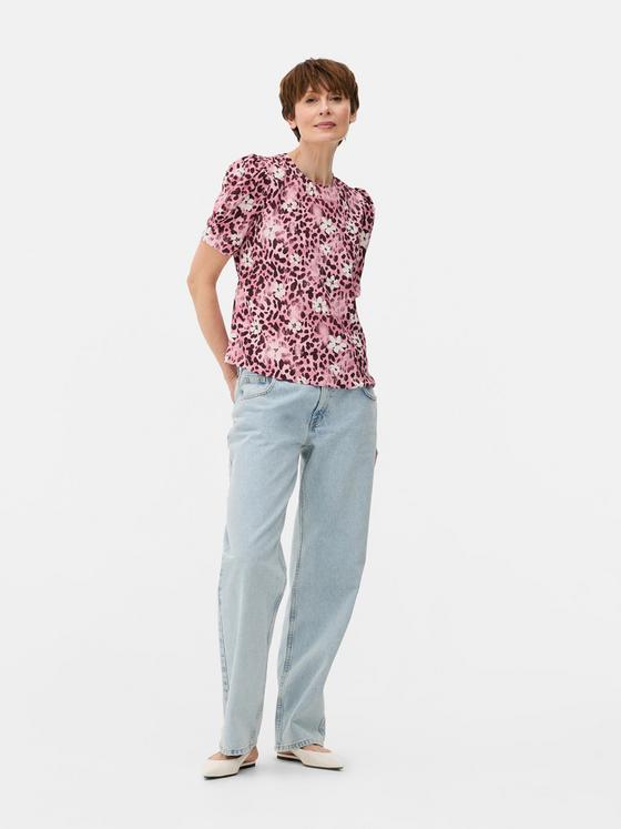 Floral Short Sleeve Blouse