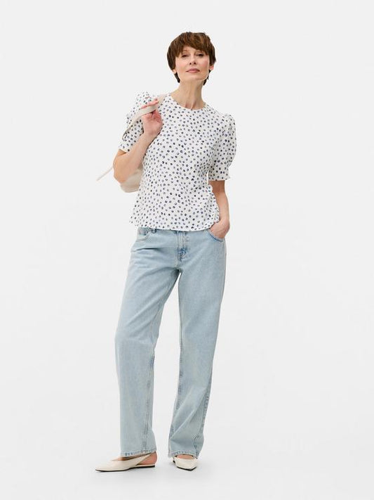 Floral Short Sleeve Blouse