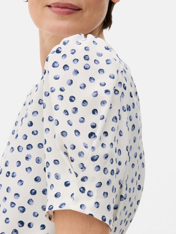 Floral Short Sleeve Blouse