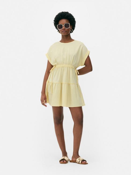 Tiered Mini Smock Dress