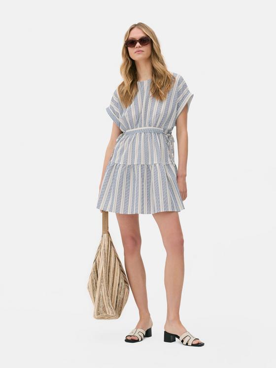 Tiered Mini Smock Dress