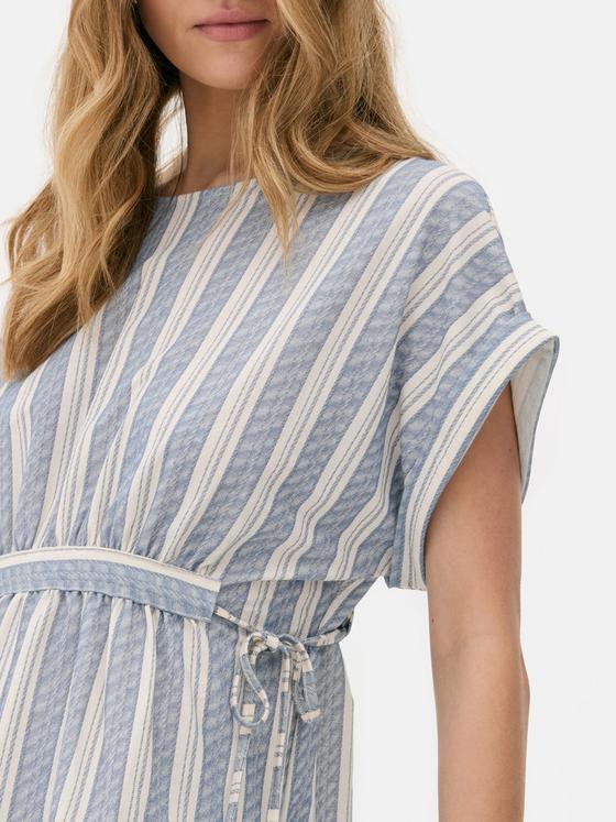 Tiered Mini Smock Dress