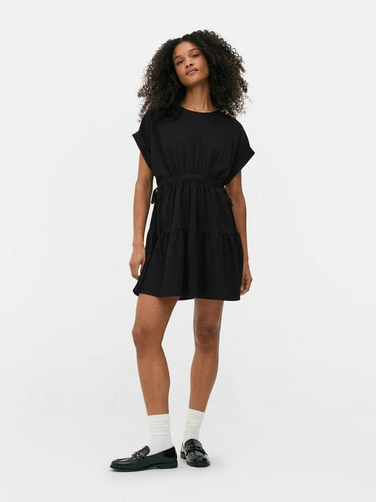 Tiered Mini Smock Dress