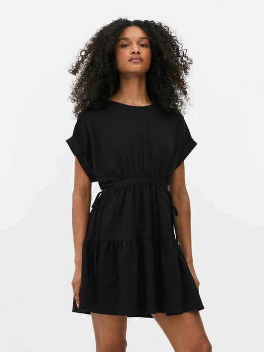 Tiered Mini Smock Dress