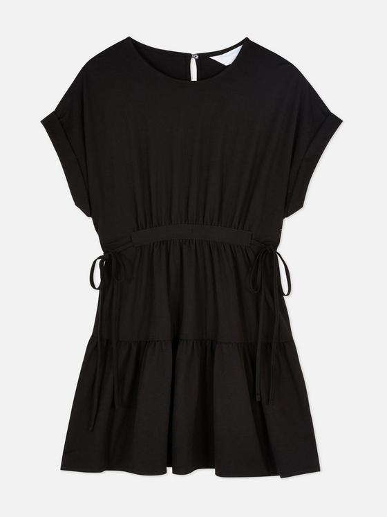 Tiered Mini Smock Dress