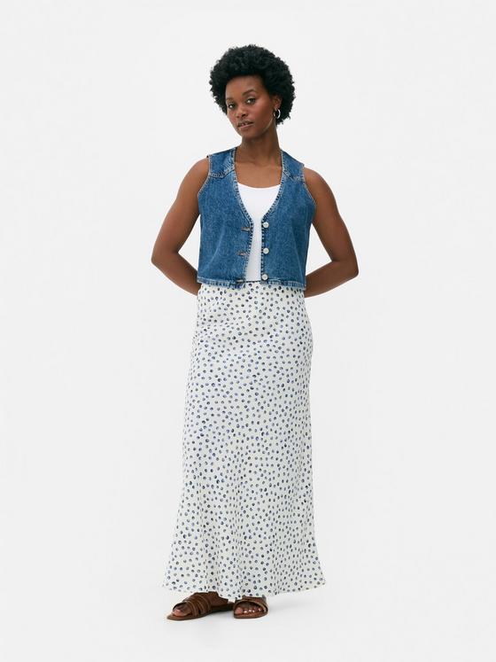 Floral Printed Maxi Skirt