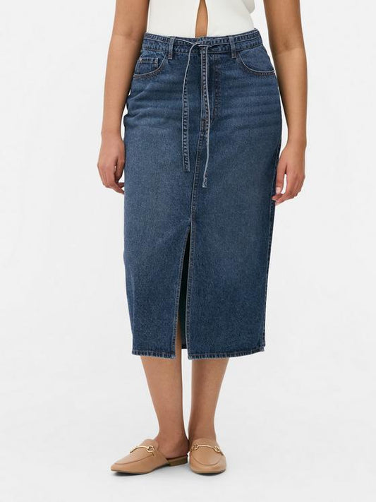 Denim Maxi Skirt