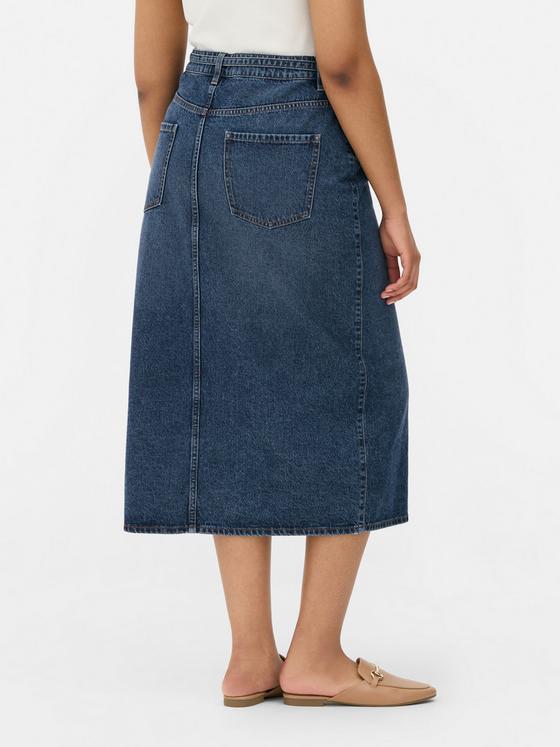 Denim Maxi Skirt