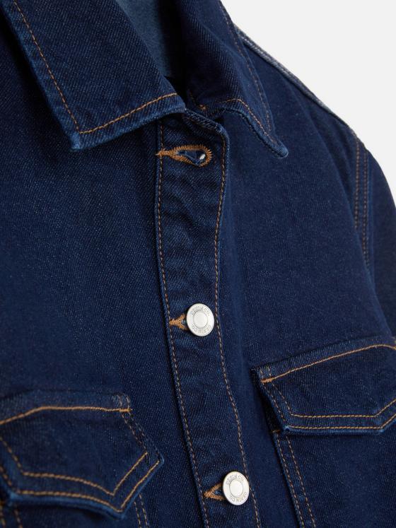 Mini Denim Shift Dress