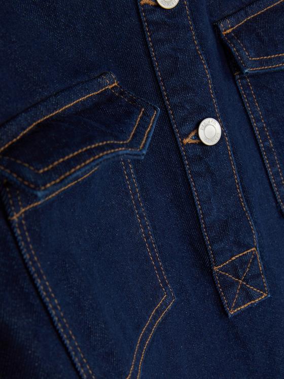 Mini Denim Shift Dress